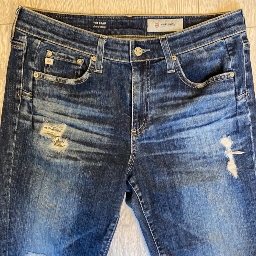 AG-ED Denim The Beau slouchy skinny jeans